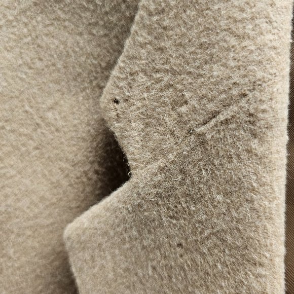 Mens Jacket Blazer Honey Brown100%  Camel Hair Satin Lined 2 Button Closure 46 R - Picture 15 of 15